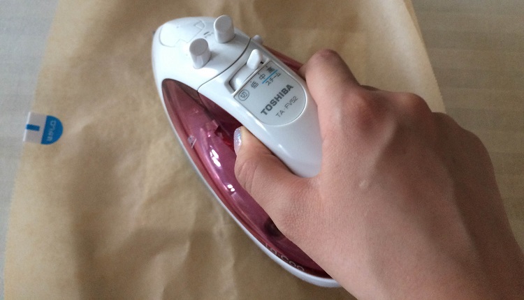 アイロンでくっつける