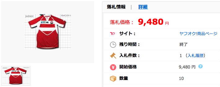 入手困難　ラグビー日本代表 2011W杯モデル　Home(赤白) S～XXXL